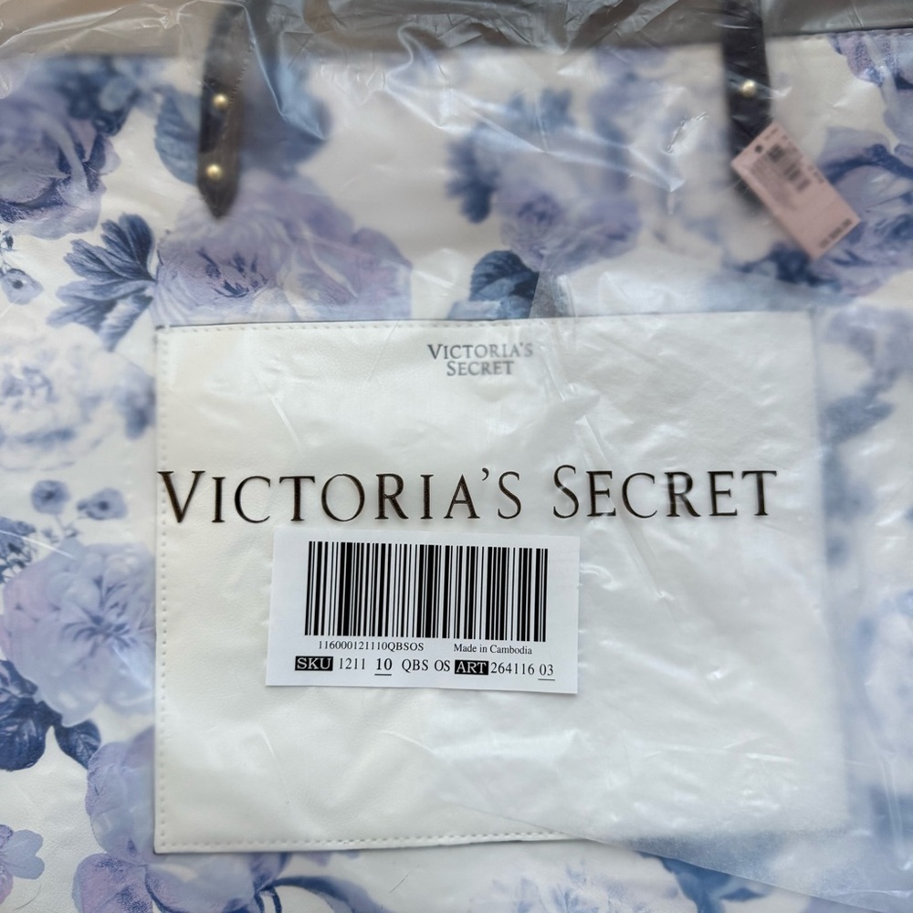 🌸 Victoria's Secret Floral Tote Bag NWT - Picture 3 of 3